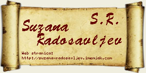 Suzana Radosavljev vizit kartica
